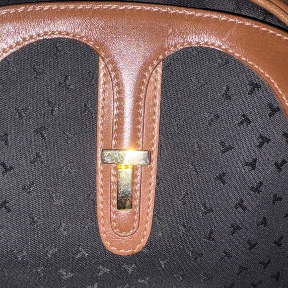 Vintage Beautiful Elegant Canvas & Leather Crossbody by Tiffany & Co. - Picture 2 of 12